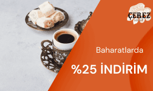 Baharatlarda %25 İndirim