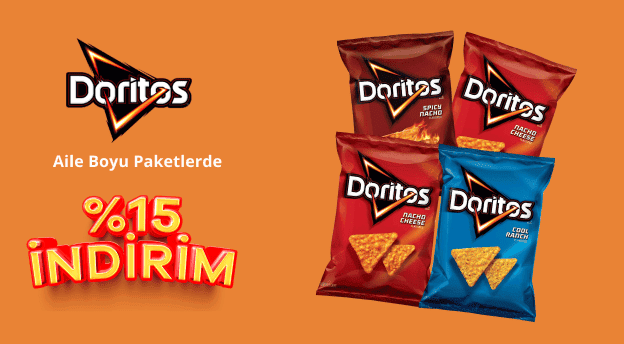 Doritos Aile Boyu Paketlerde %15 İndirim